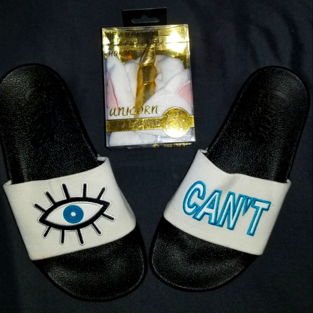 Unicorn headband & Sandals